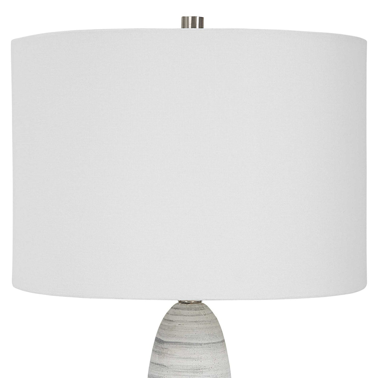 Modern European furniture - White Glazed Ceramic Table Lamp by Uttermost Levadia - www.oroa.com