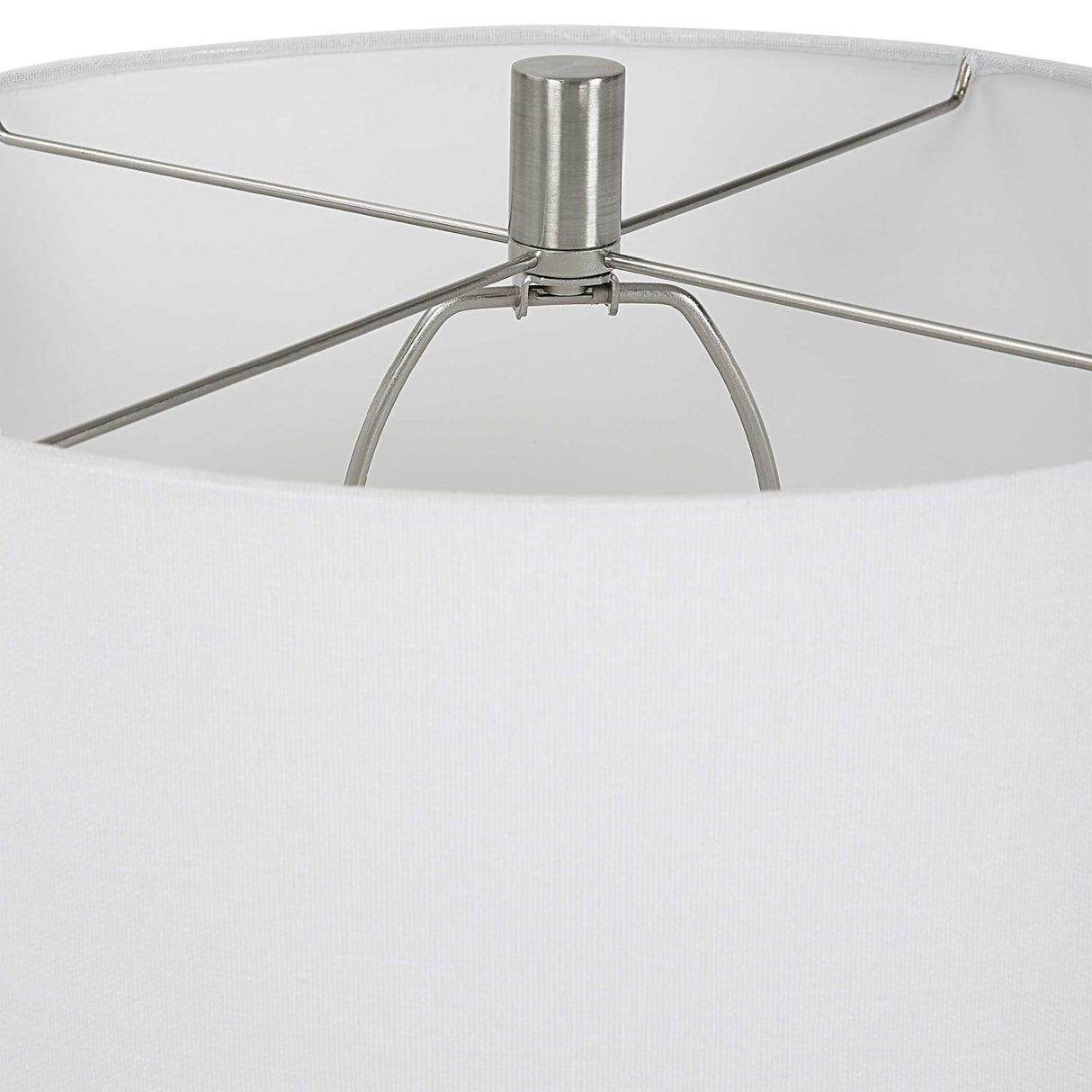 Modern European furniture - White Glazed Ceramic Table Lamp by Uttermost Levadia - www.oroa.com