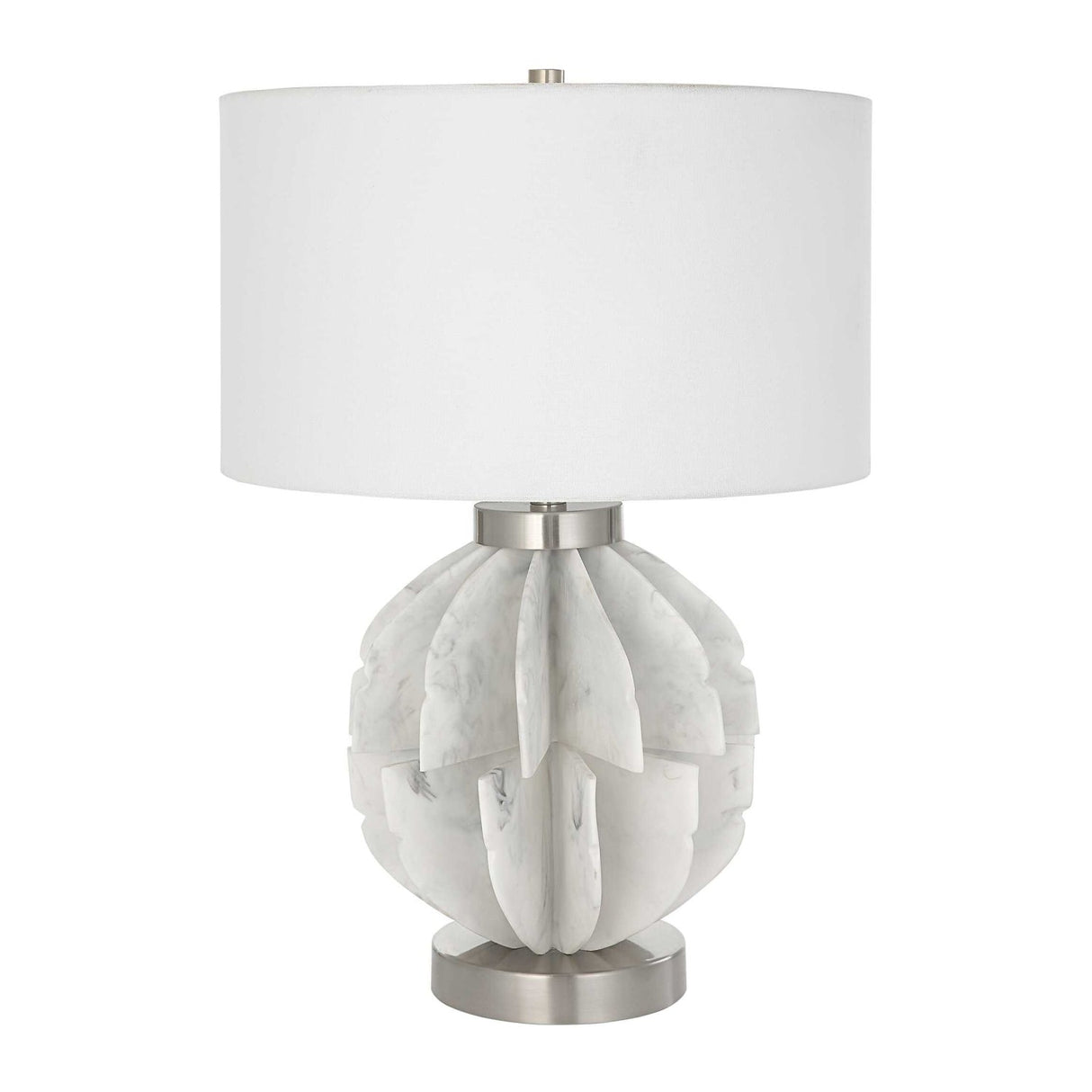White Marble Look Table Lamp by Uttermost Repetition, alternate view 3