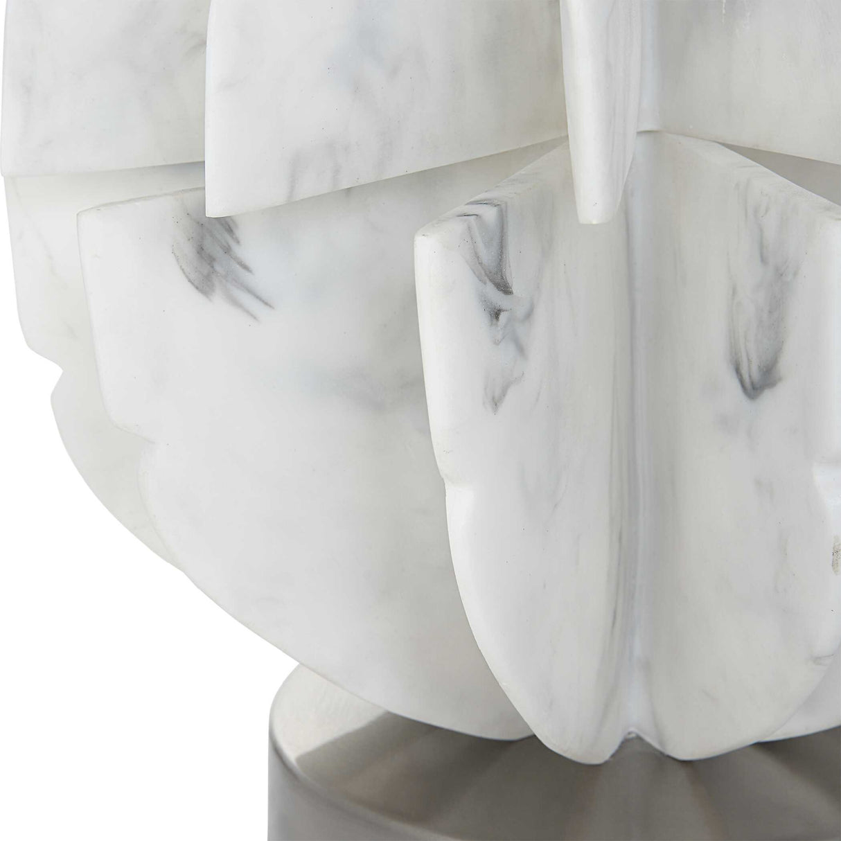 Modern European furniture - White Marble Look Table Lamp - www.oroa.com