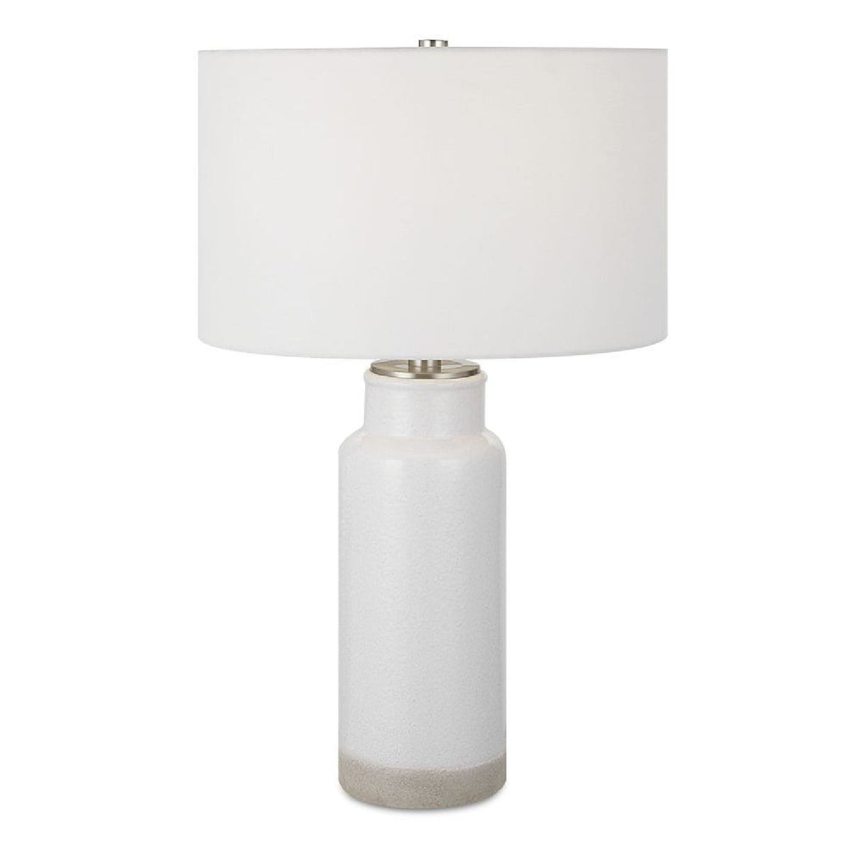 Modern European furniture - Glazed White Ceramic Table Lamp by Uttermost Albany - www.oroa.com
