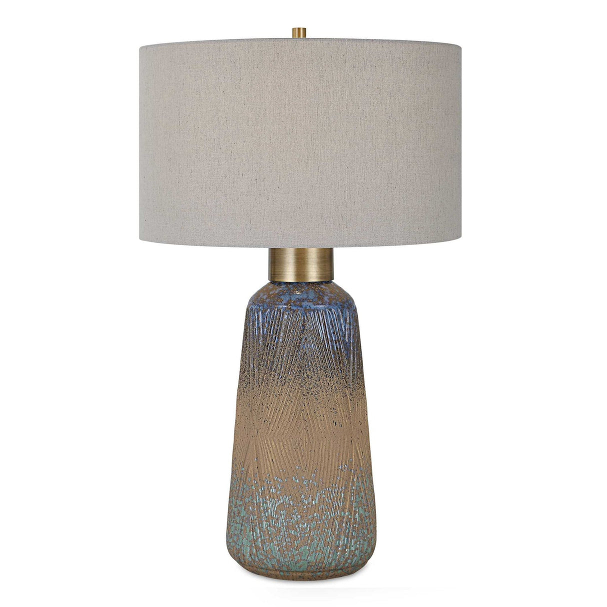 Modern European furniture - Embossed Glaze Ceramic Table Lamp - www.oroa.com