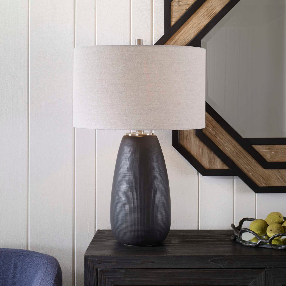 Satin Black Ceramic Table Lamp by Uttermost Twilight, alternate view 7
