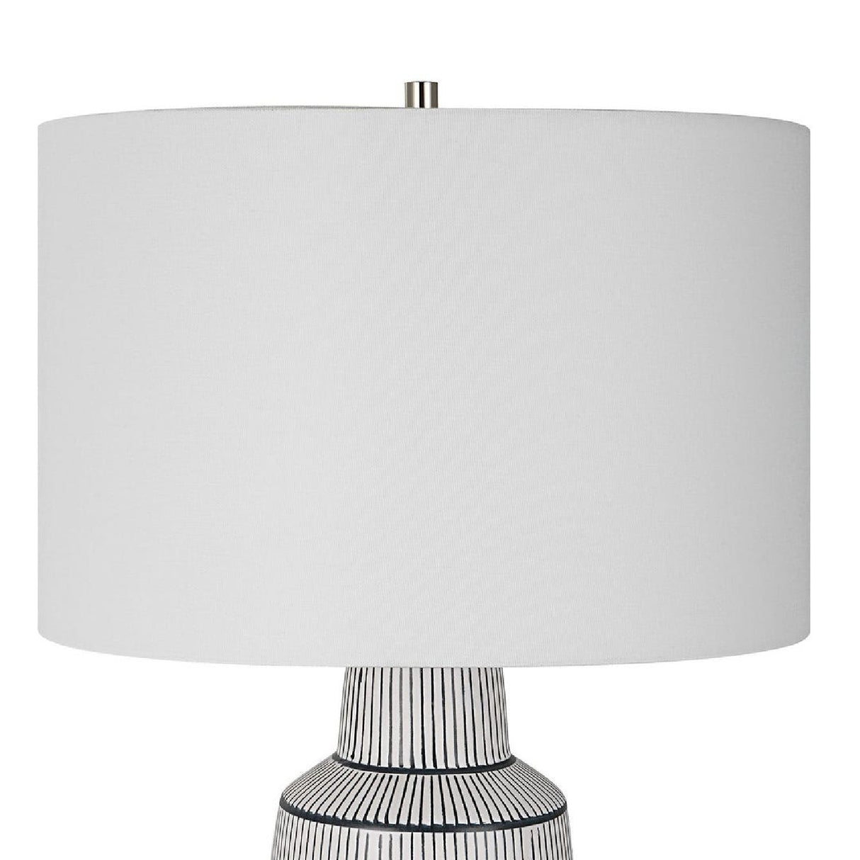 Ceramic Nautical Stripes Table Lamp by Uttermost Breton, alternate view 6