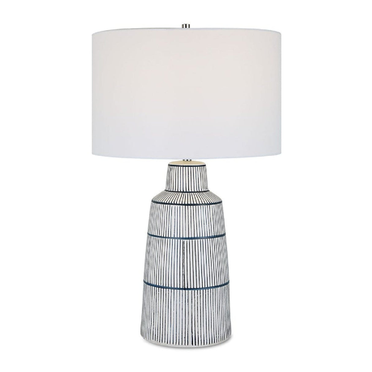 Ceramic Nautical Stripes Table Lamp by Uttermost Breton, alternate view 3