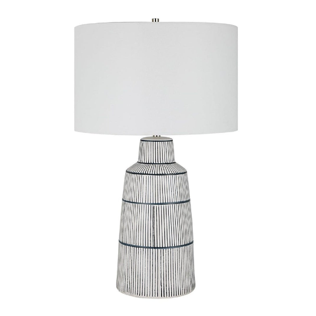 Ceramic Nautical Stripes Table Lamp by Uttermost Breton