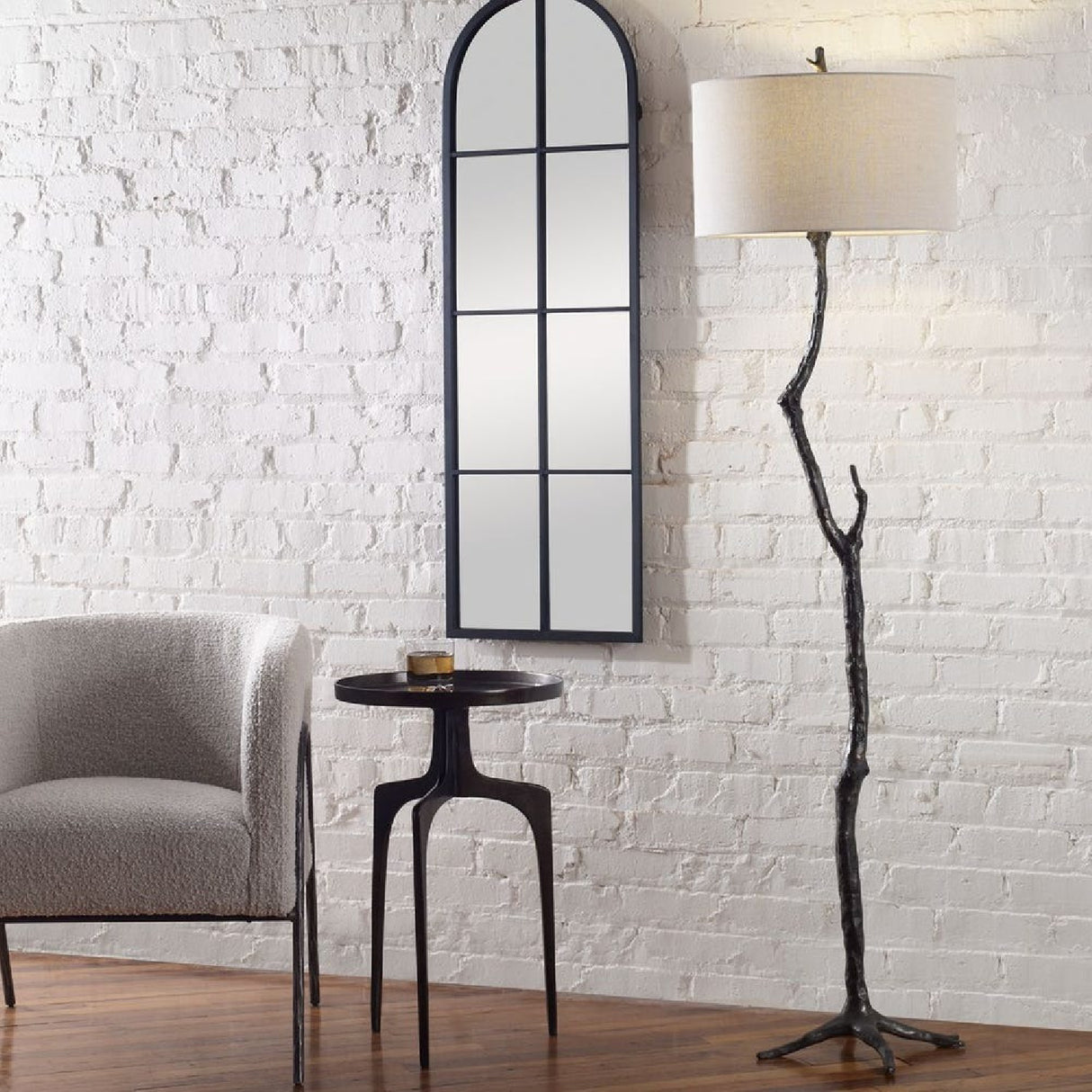 Black Branch-Inspired Floor Lamp | Uttermost Spruce