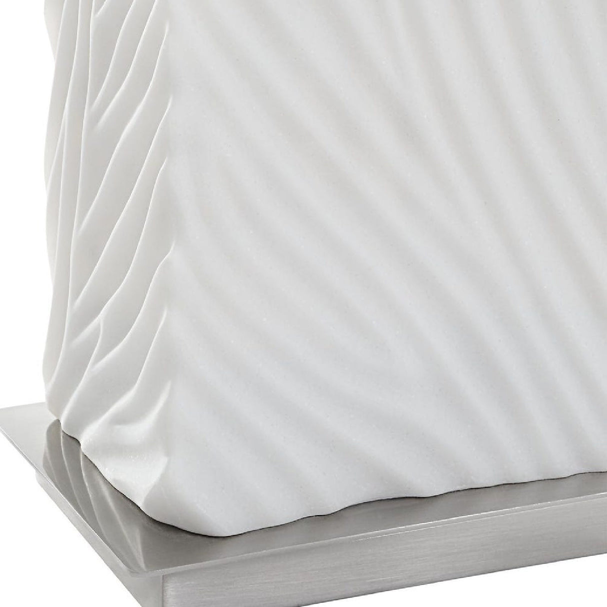 Modern European furniture - Carved White Stone Table Lamp by Uttermost Pillar - www.oroa.com