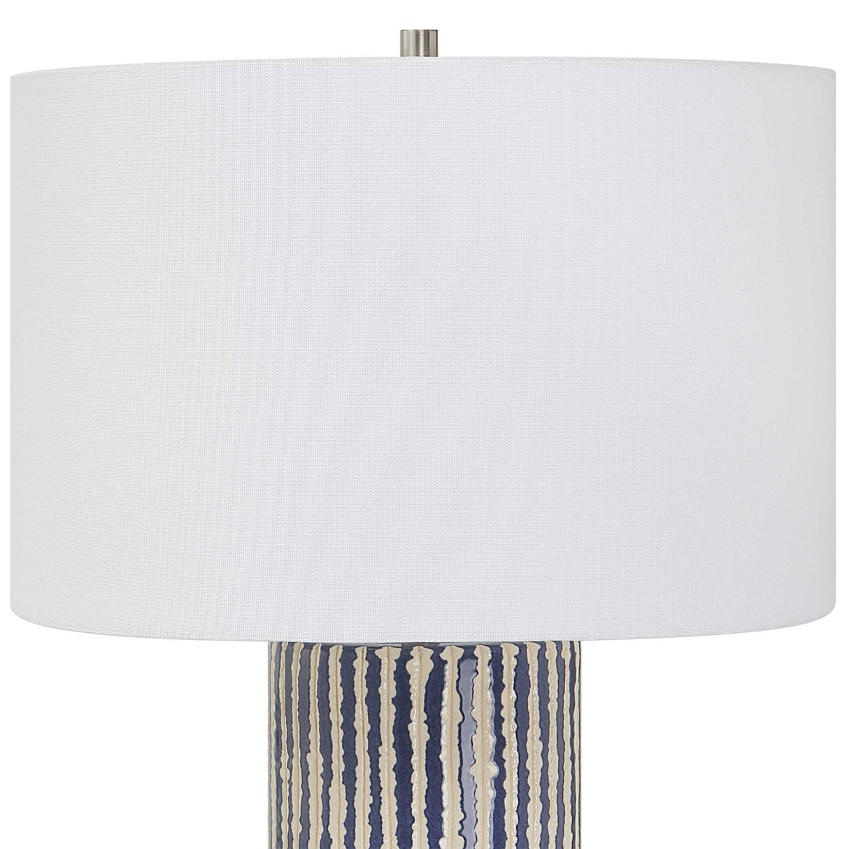 Modern European furniture - Glazed Stripes Ceramic Table Lamp by Uttermost Havana - www.oroa.com