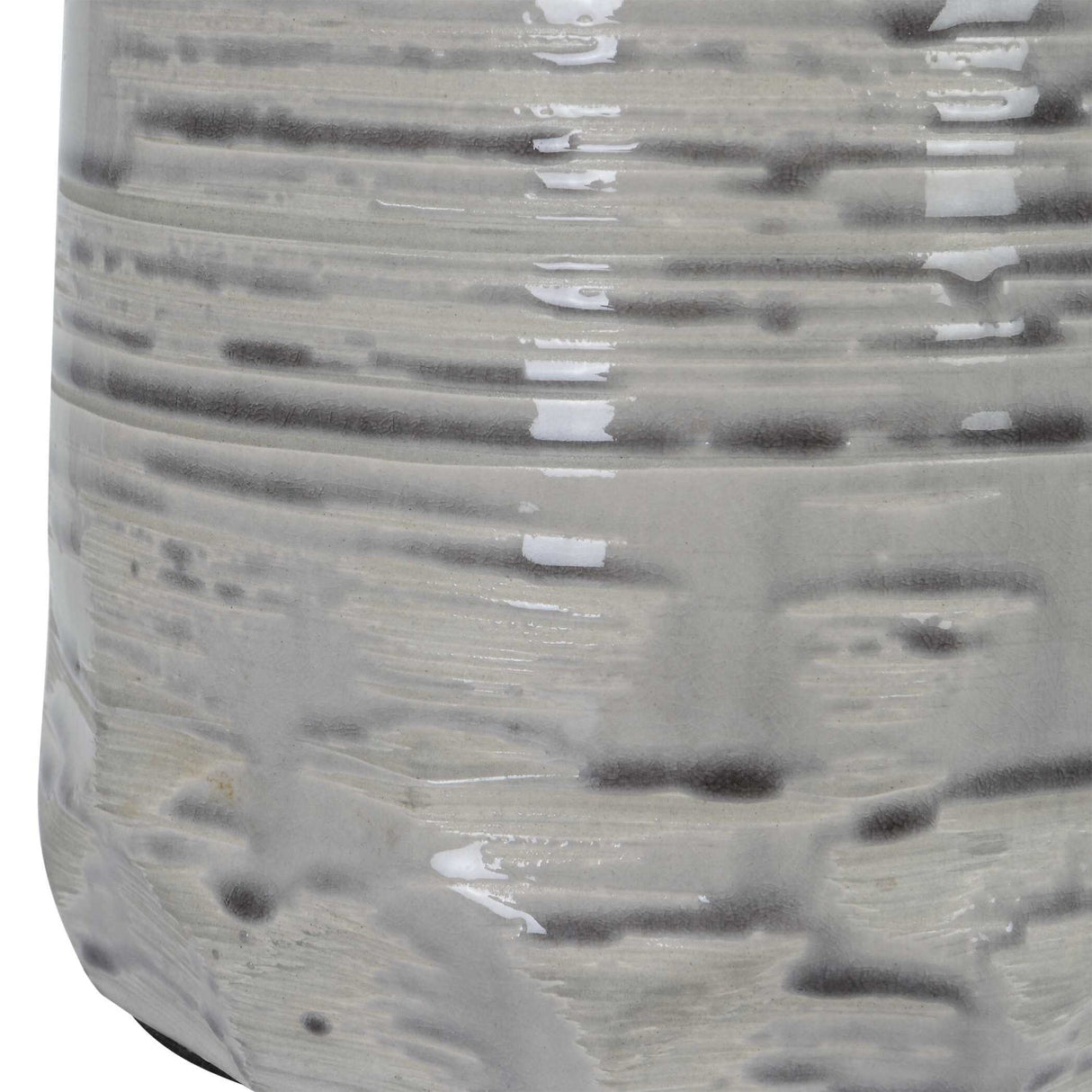 Gray Dripped Ceramic Table Lamp by Uttermost Cyclone, alternate view 6
