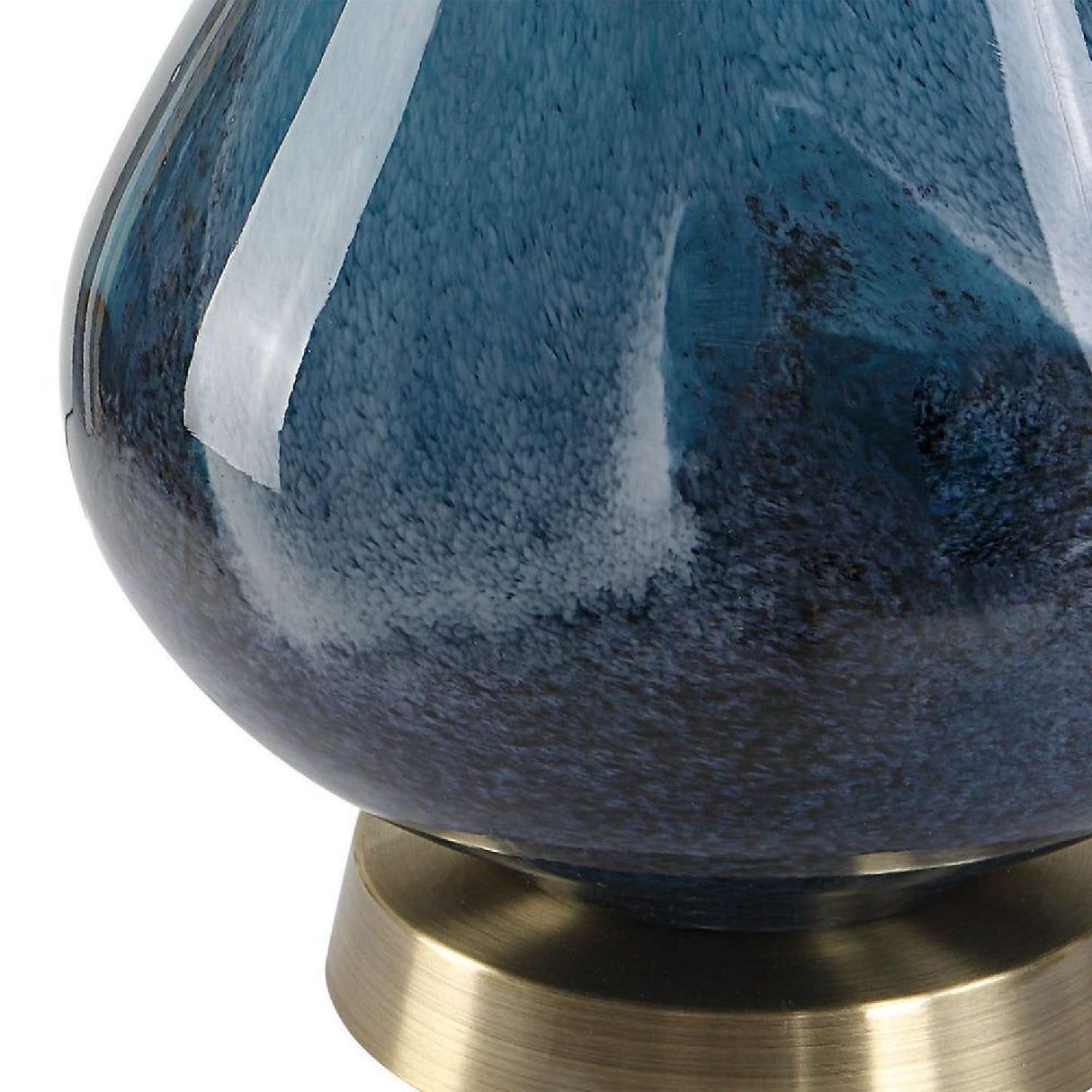 Modern European furniture - Blue Art Glass Table Lamp by Uttermost Riviera - www.oroa.com