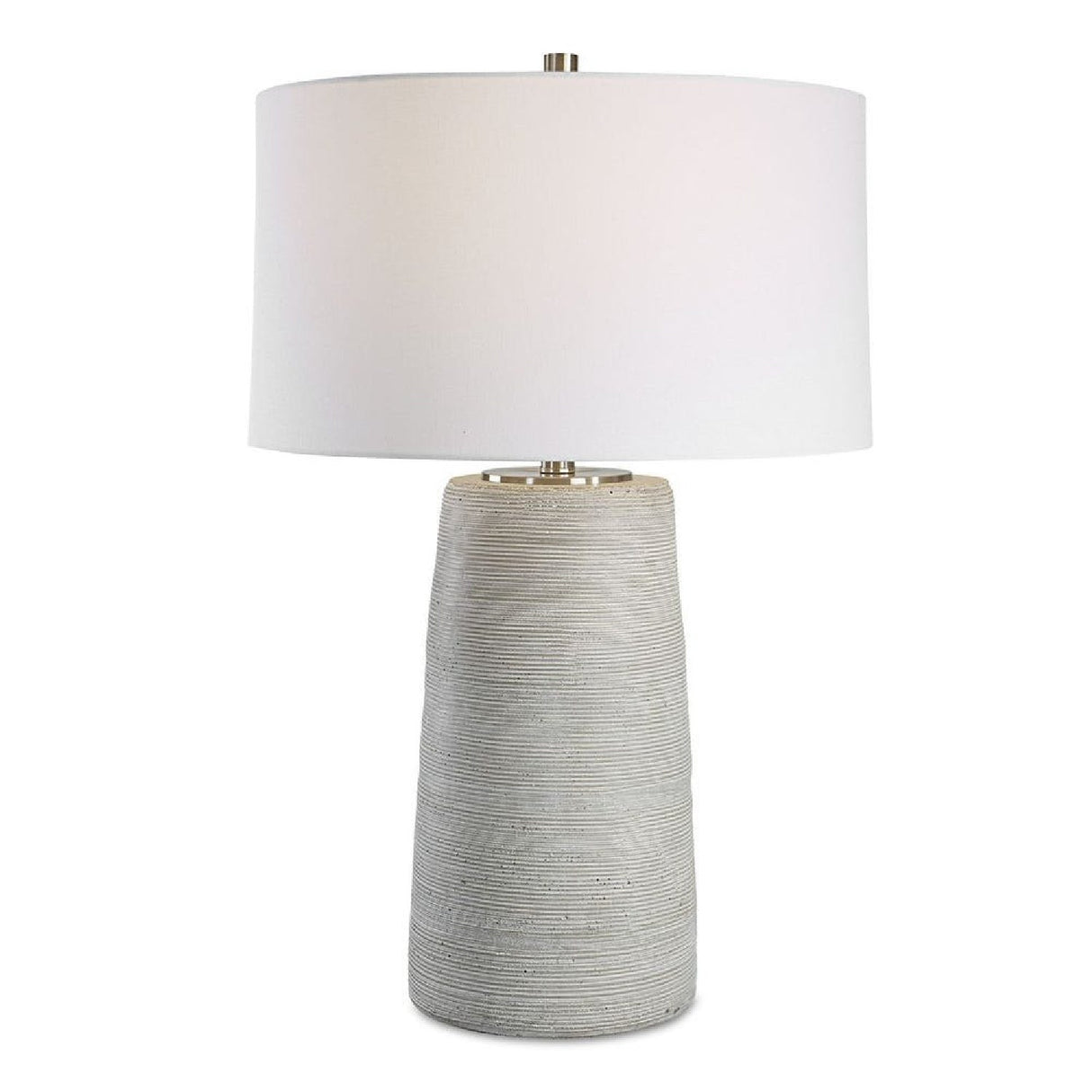 Modern European furniture - Carved Ring Ceramic Table Lamp by Uttermost Mountainscape - www.oroa.com