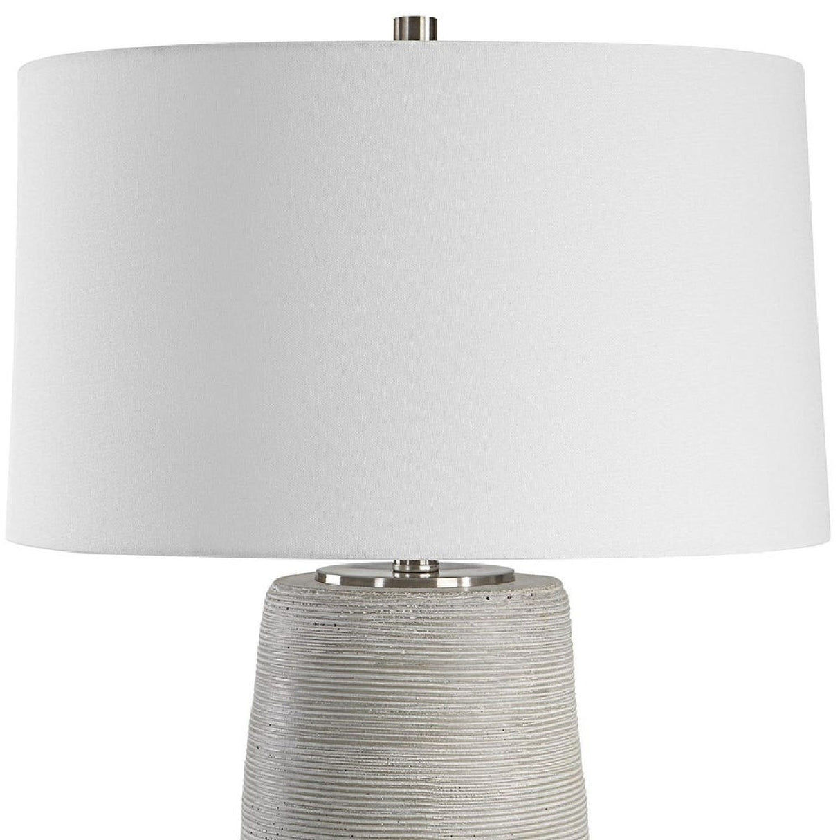 Modern European furniture - Carved Ring Ceramic Table Lamp by Uttermost Mountainscape - www.oroa.com