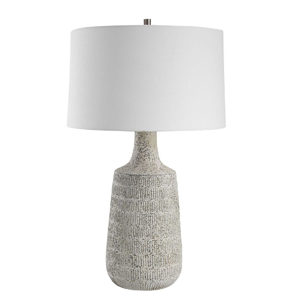 Modern European furniture - Mottled Gray Ceramic Table Lamp by Uttermost Scouts - www.oroa.com