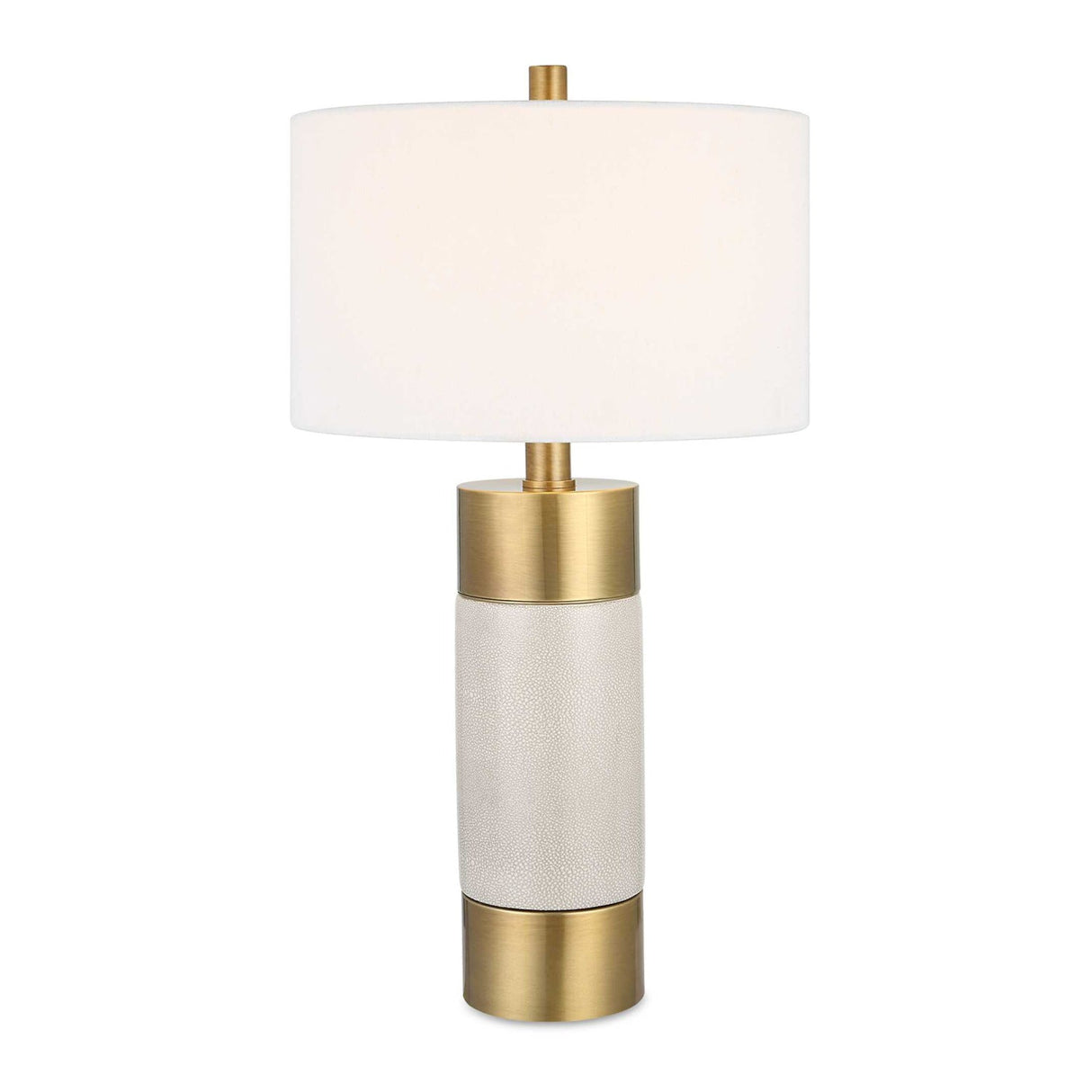 Modern European furniture - White Crackled Ceramic Table Lamp by Uttermost Adelia - www.oroa.com