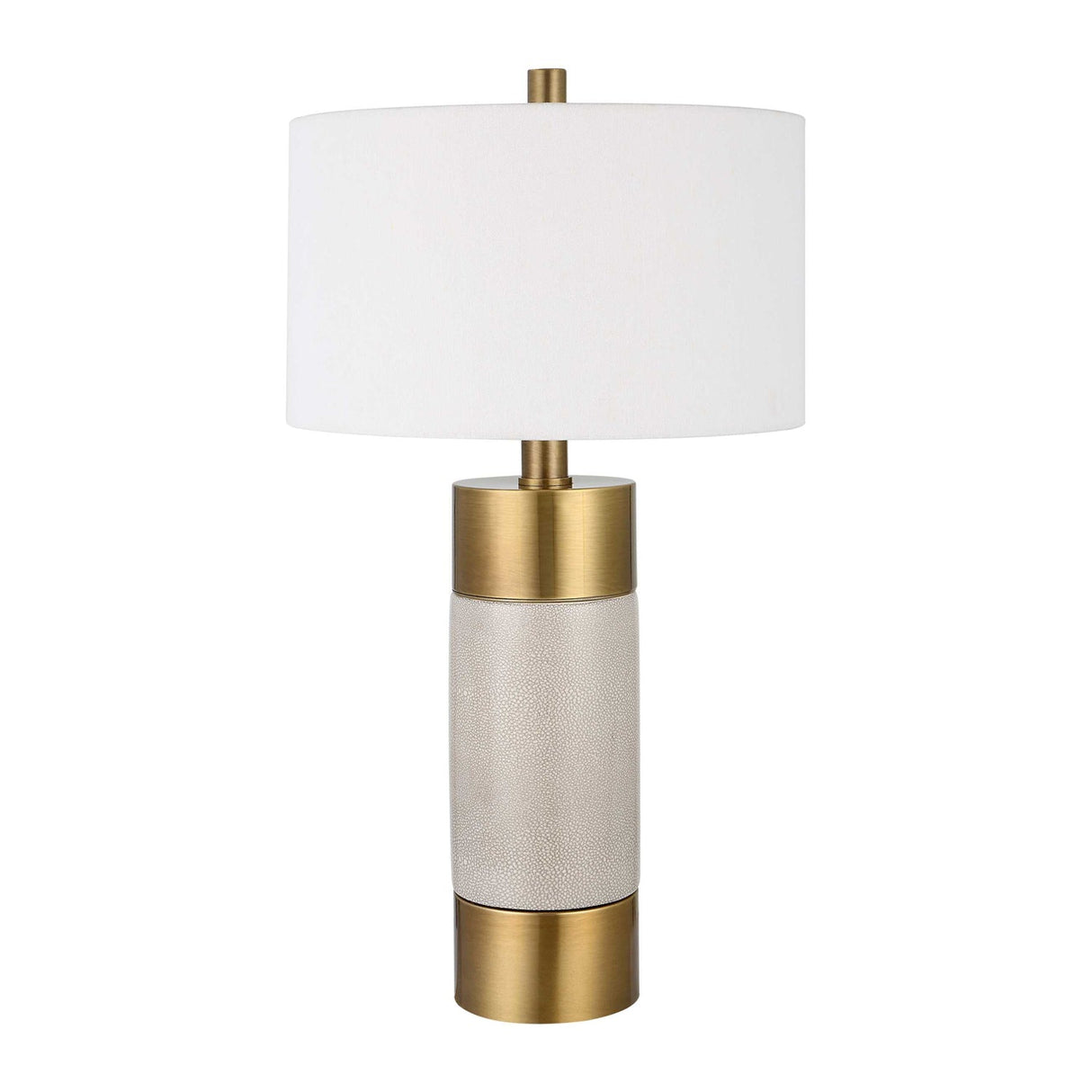 Modern European furniture - White Crackled Ceramic Table Lamp by Uttermost Adelia - www.oroa.com