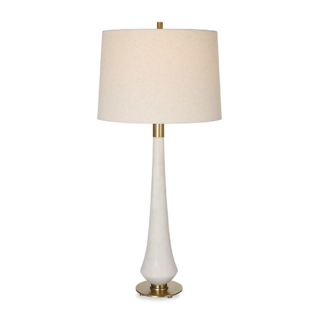 Tapered White Stone Table Lamp | Oroa.com