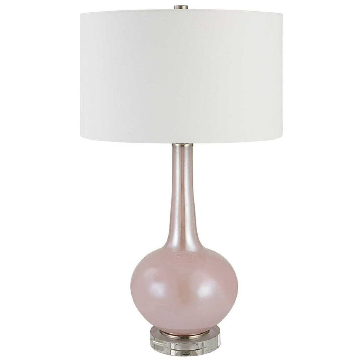 Modern European furniture - Pink Glass Table Lamp by Uttermost Rosa - www.oroa.com