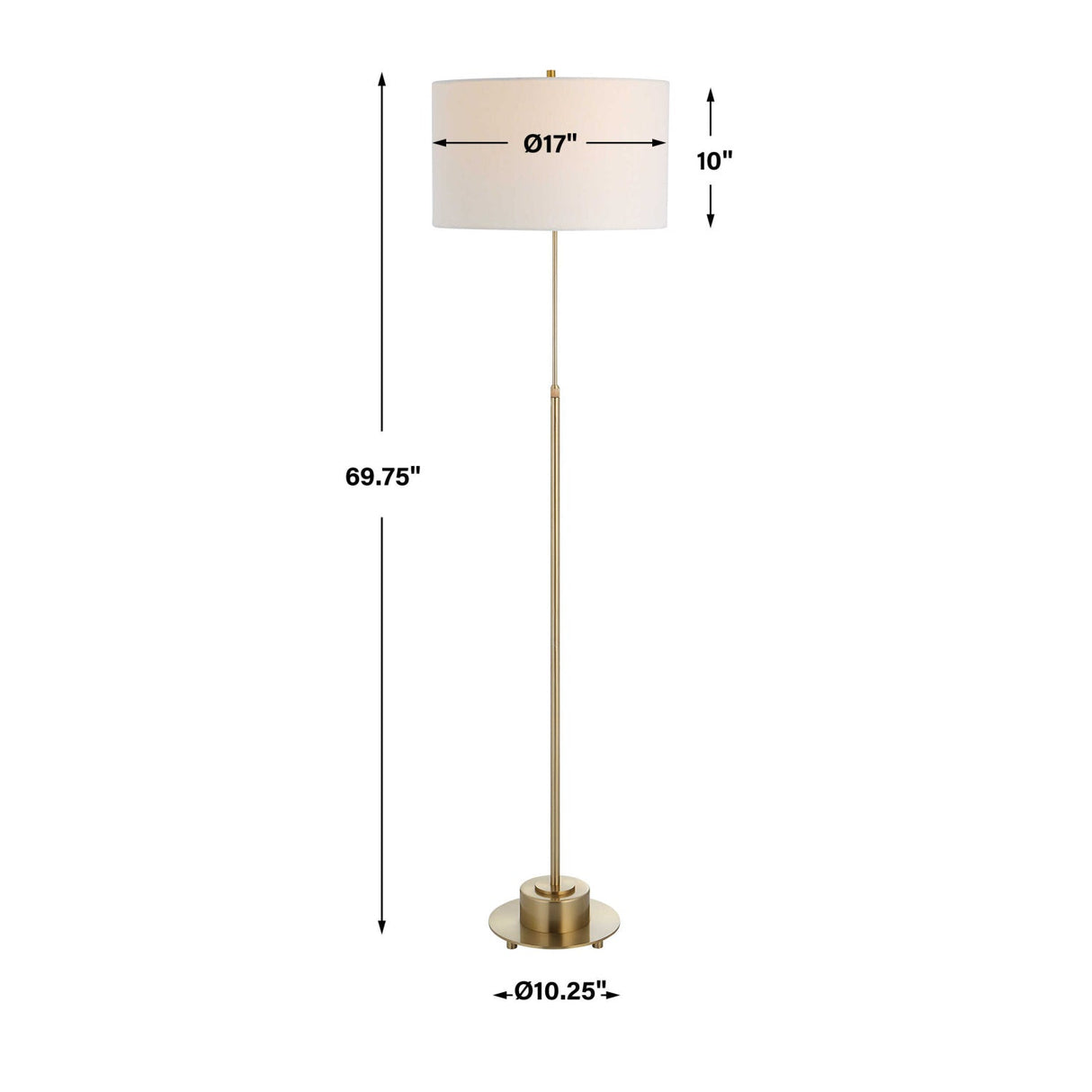 Modern European furniture - Antique Brass Adjustable Floor Lamp - www.oroa.com