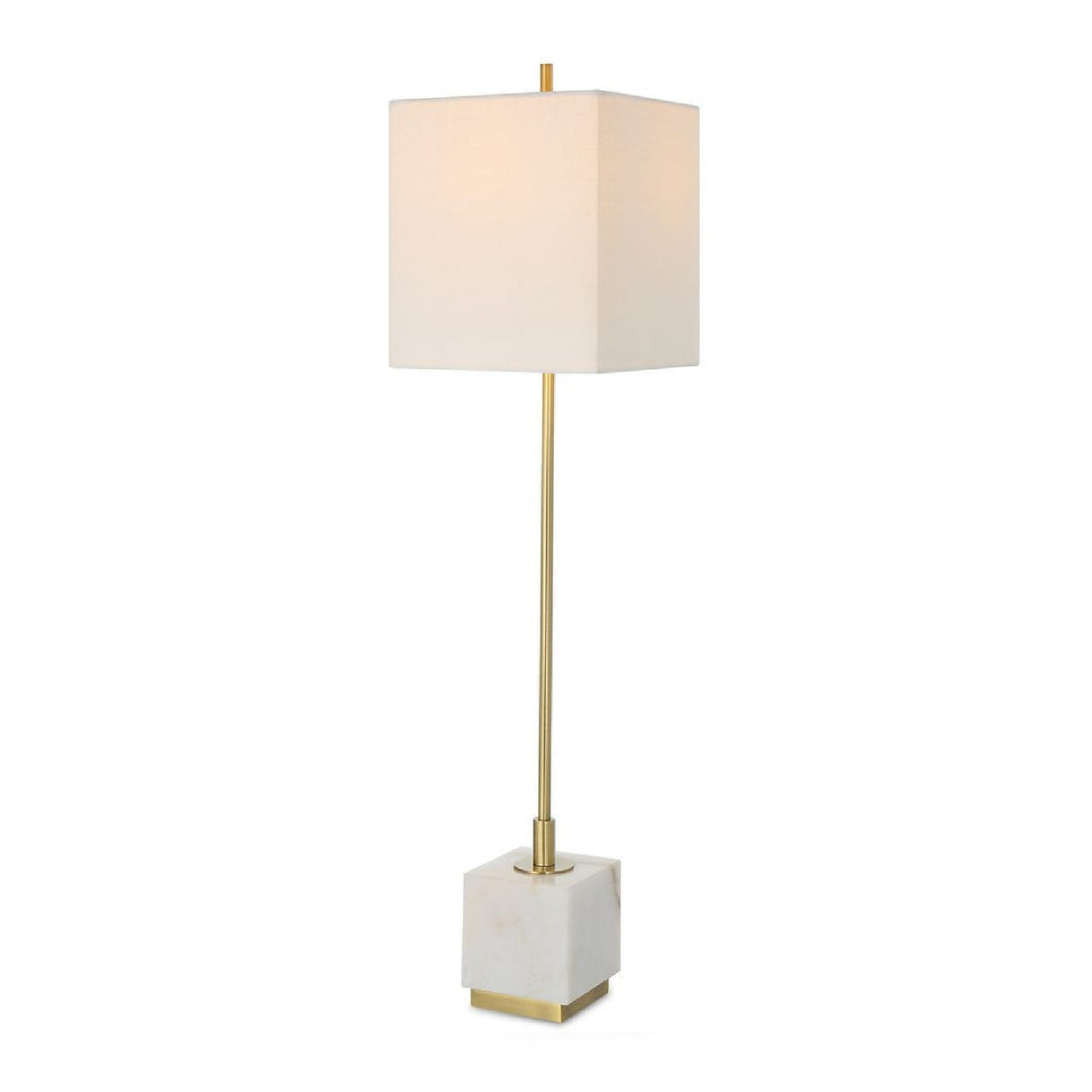 White Marble Block Buffet Lamp by Uttermost Escort, alternate view 3