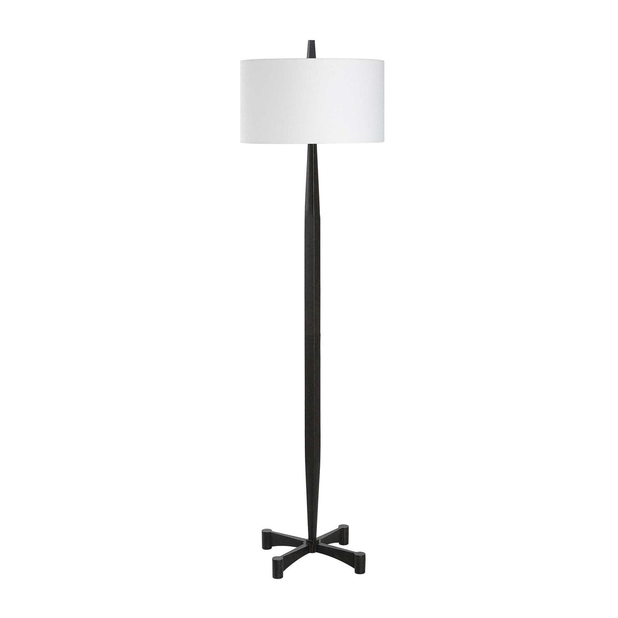Modern European furniture - Aged Black Tapered Floor Lamp - www.oroa.com
