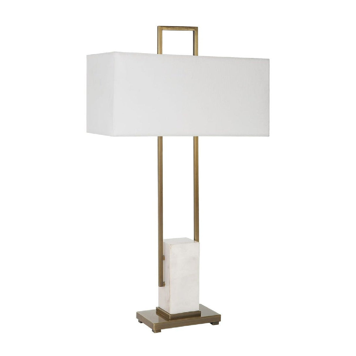Modern European furniture - White Marble Pillar Table Lamp by Uttermost Column - www.oroa.com