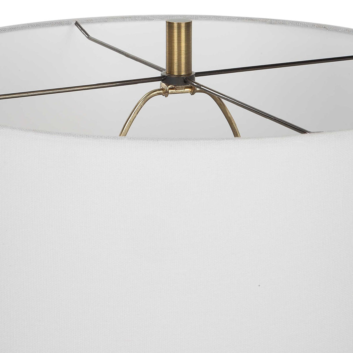 Scalloped Blue Ceramic Table Lamp by Uttermost Veston, alternate view 4