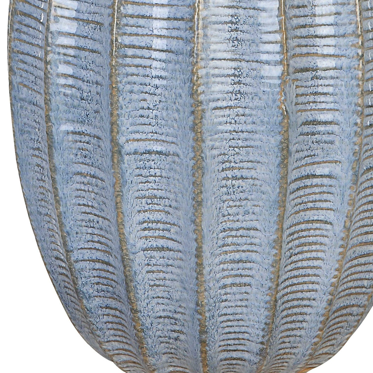 Scalloped Blue Ceramic Table Lamp by Uttermost Veston, alternate view 6