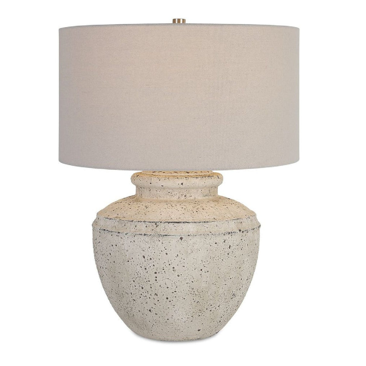 Aged Beige Ceramic Table Lamp by Uttermost Artifact