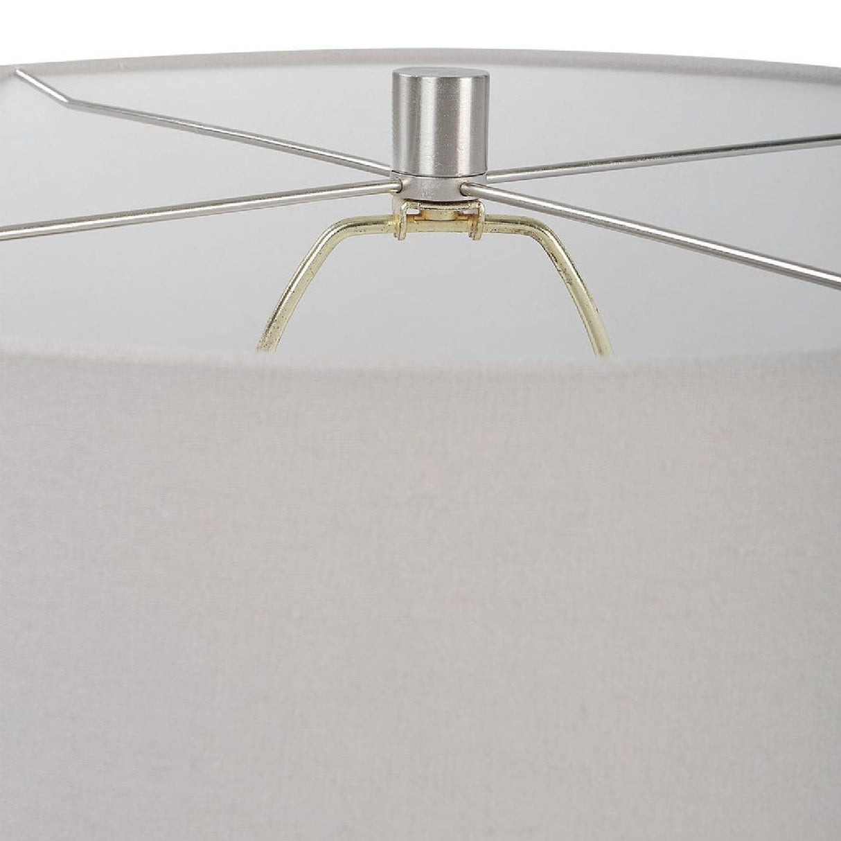 Aged Beige Ceramic Table Lamp by Uttermost Artifact, alternate view 7