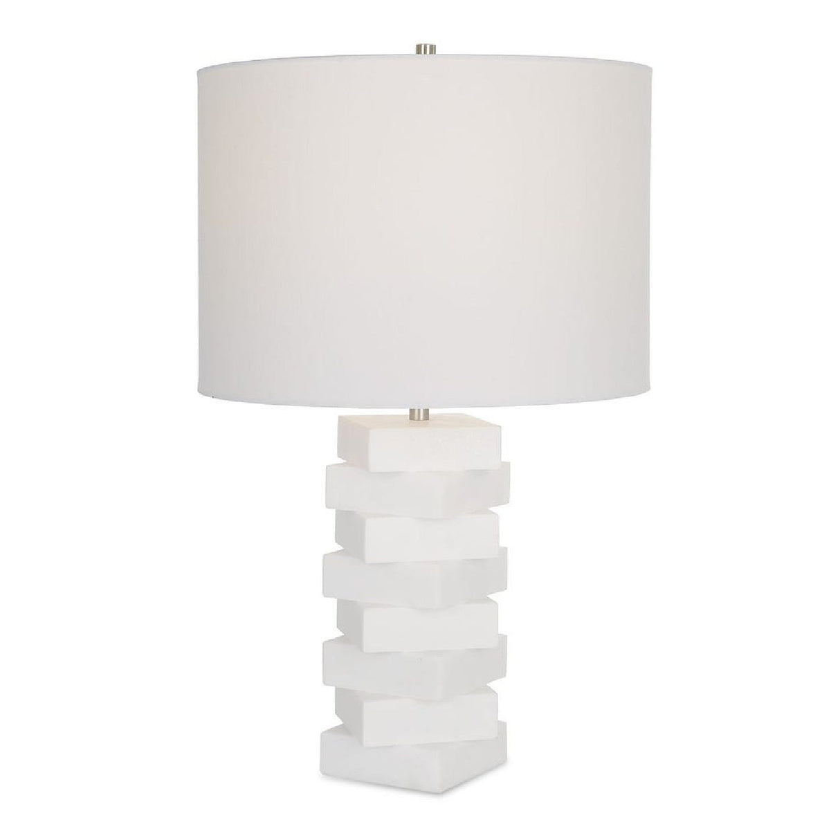 Modern European furniture - Stacked White Stone Table Lamp by Uttermost Ascent - www.oroa.com