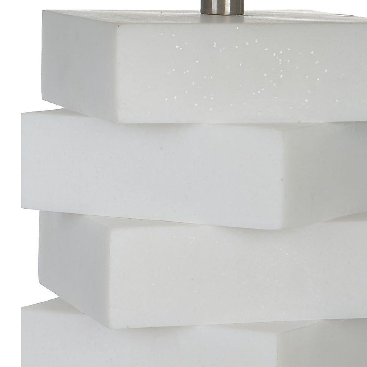 Modern European furniture - Stacked White Stone Table Lamp by Uttermost Ascent - www.oroa.com