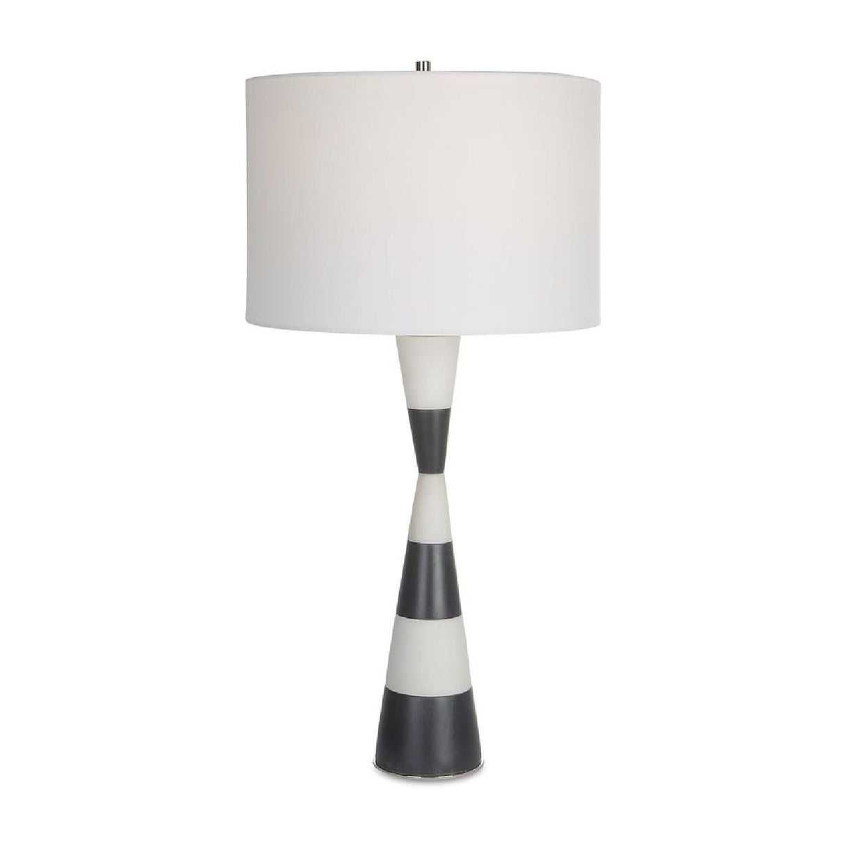 Modern European furniture - Black & White Stone Table Lamp by Uttermost Bandeau - www.oroa.com