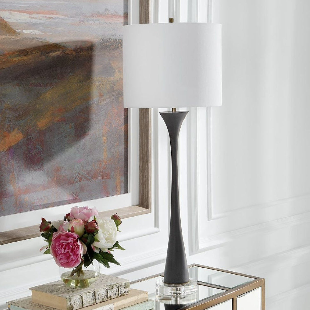 Man-Made Stone Buffet Lamp by Uttermost Fountain, alternate view 7
