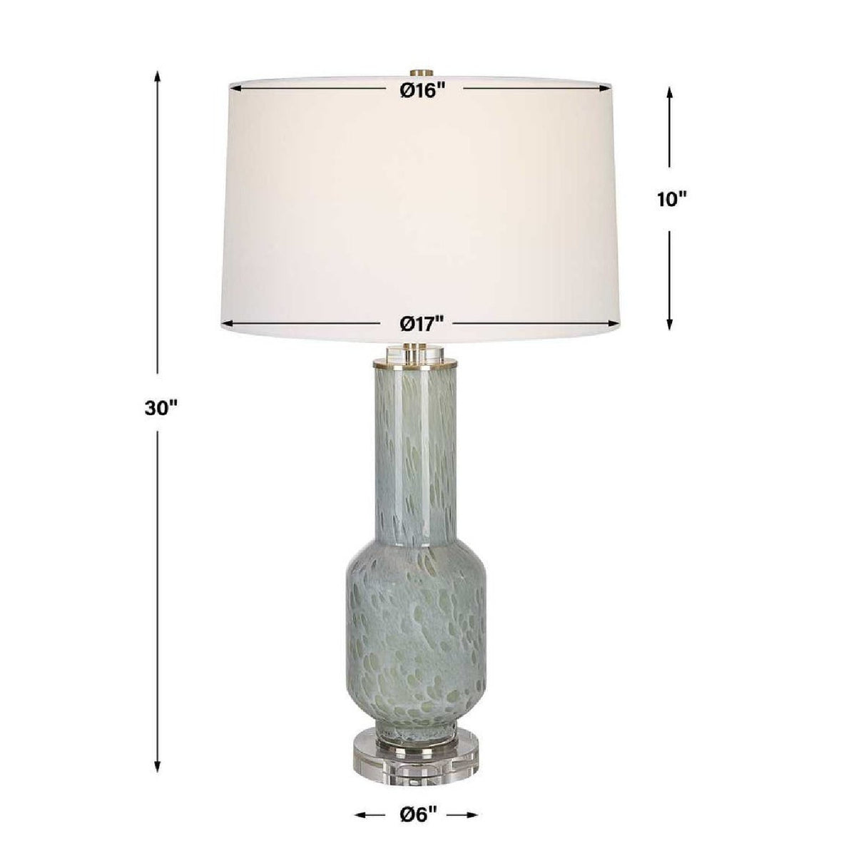Modern European furniture - Gray Bubble Glass Table Lamp - www.oroa.com