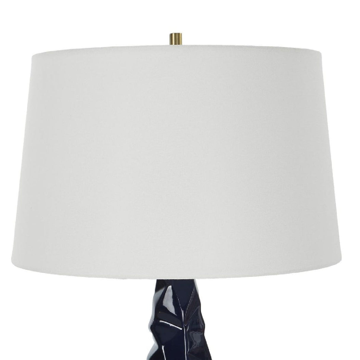 Blue Gloss Ceramic Table Lamp by Uttermost Kavos, alternate view 5