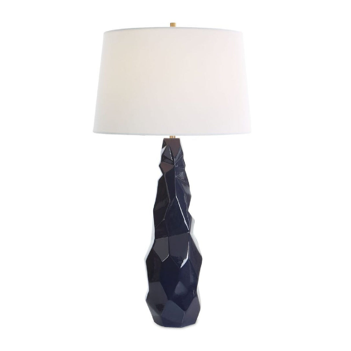 Blue Gloss Ceramic Table Lamp by Uttermost Kavos
