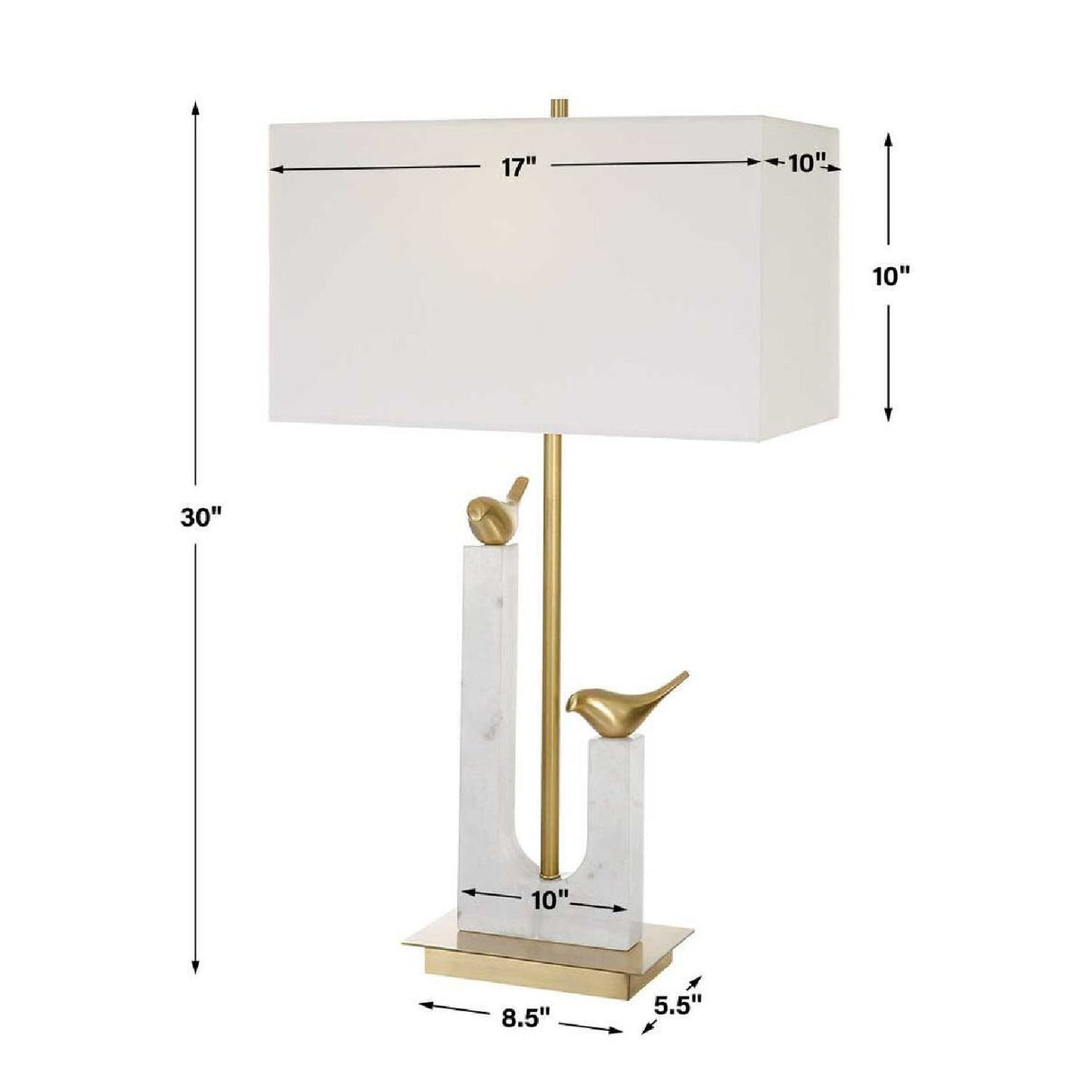 Gold Birds Table Lamp | Uttermost Songbirds