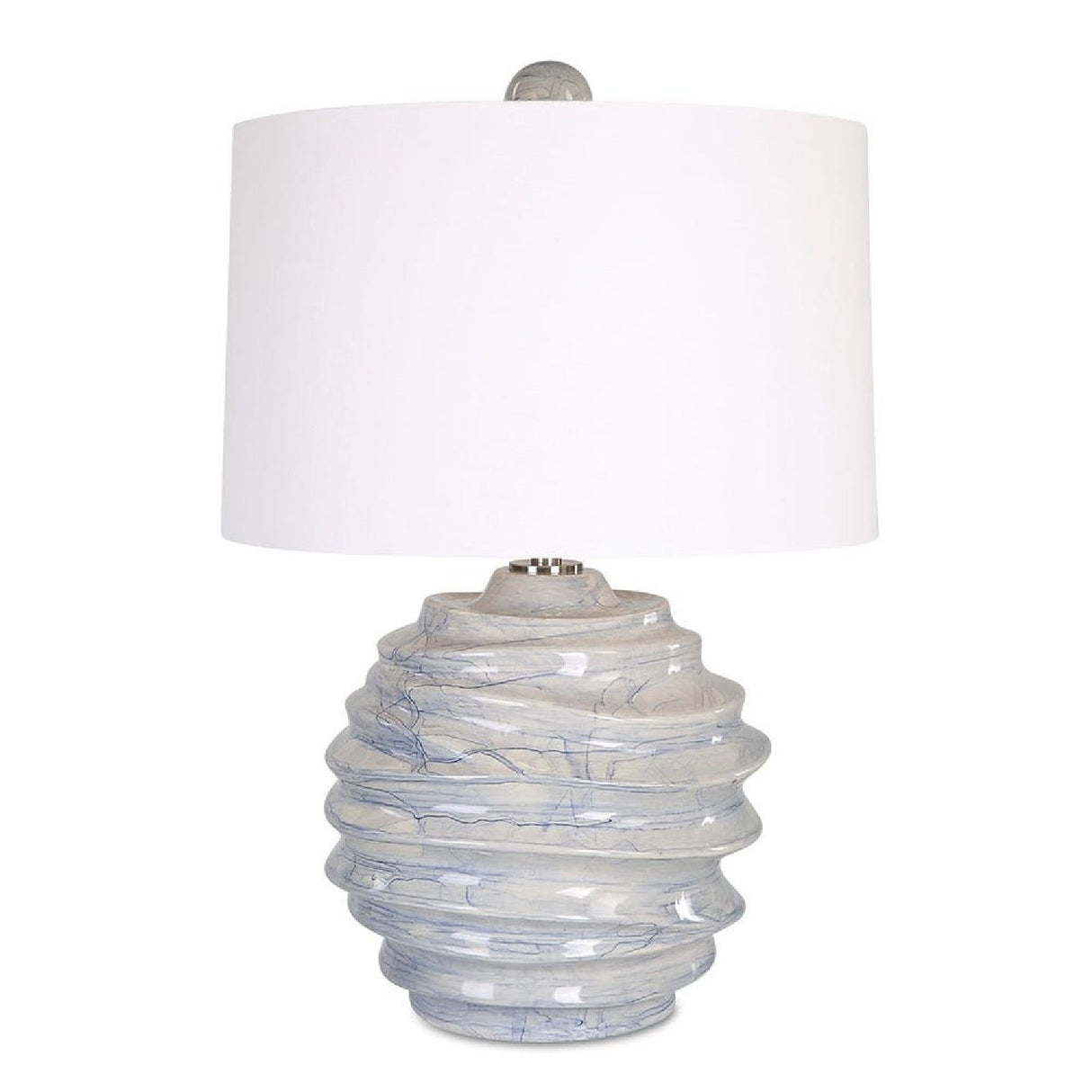 Blue Drip Ceramic Table Lamp by Uttermost Waves, alternate view 3