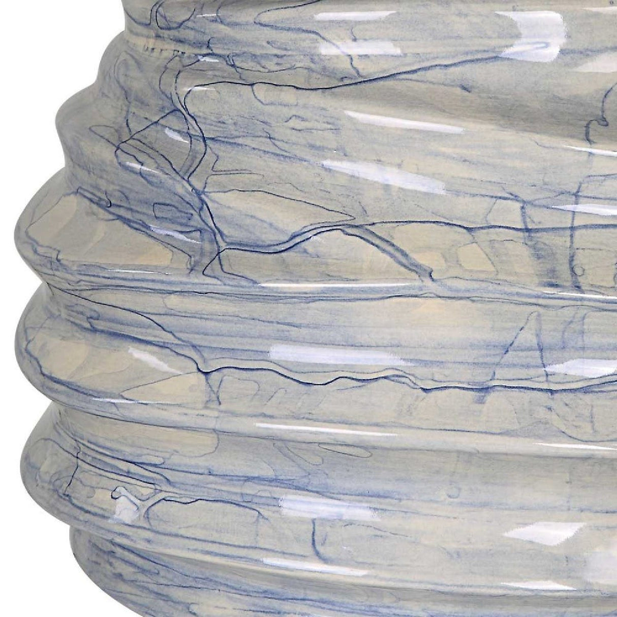 Modern European furniture - Blue Drip Ceramic Table Lamp by Uttermost Waves - www.oroa.com