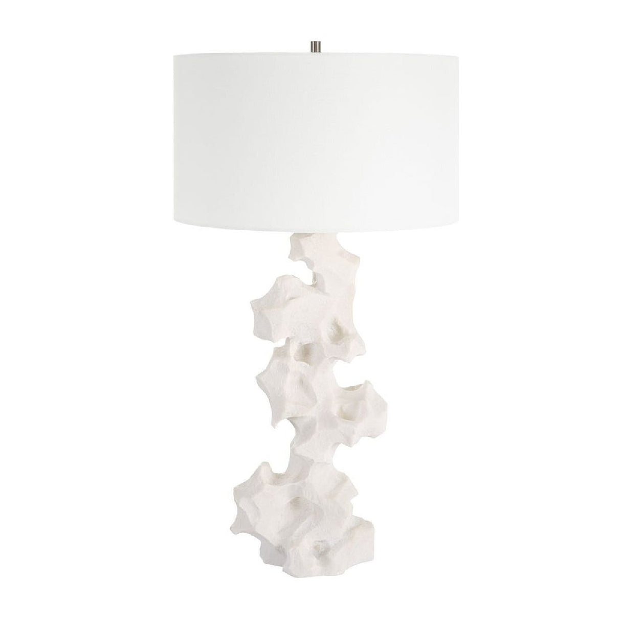 Modern European furniture - Organic-Shaped White Stone Table Lamp by Uttermost Remnant - www.oroa.com
