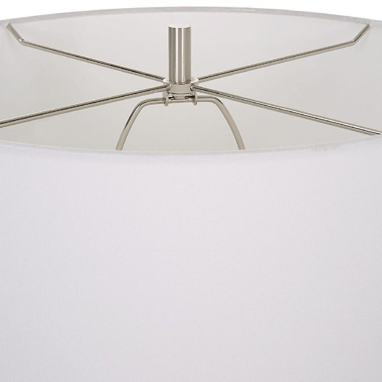 Organic-Shaped White Stone Table Lamp by Uttermost Remnant, alternate view 7