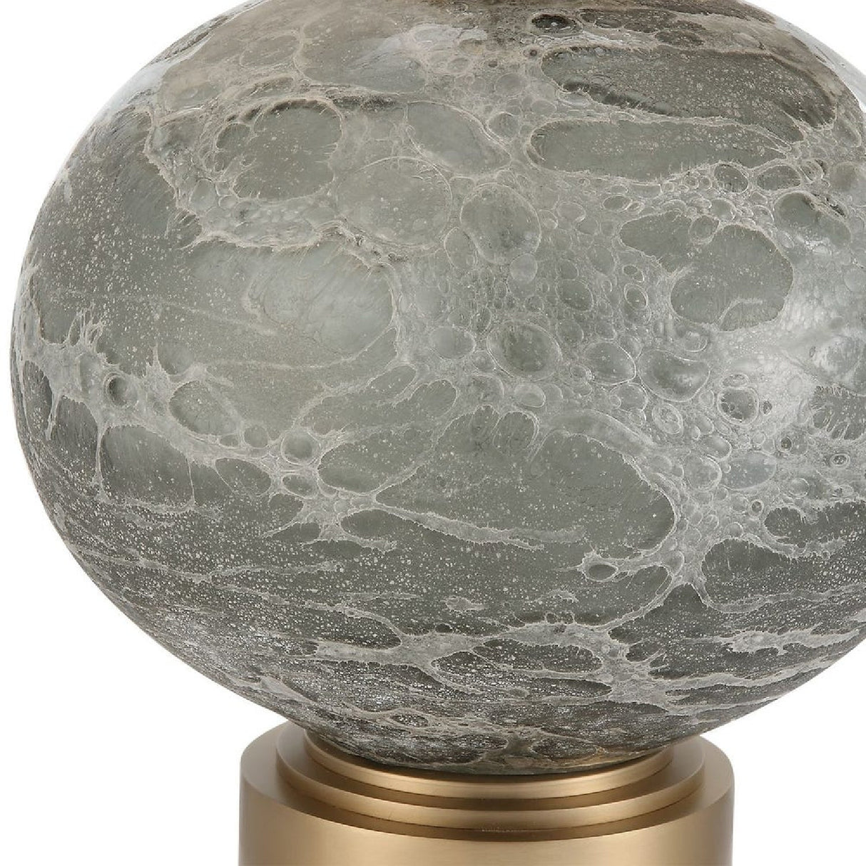 Smoky Gray Glass Table Lamp by Uttermost Lunia, alternate view 6