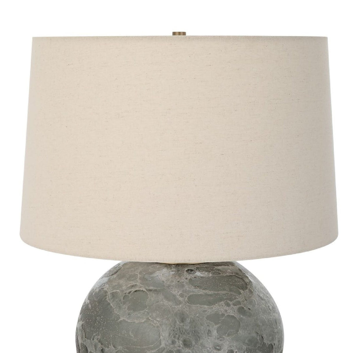 Smoky Gray Glass Table Lamp by Uttermost Lunia, alternate view 7