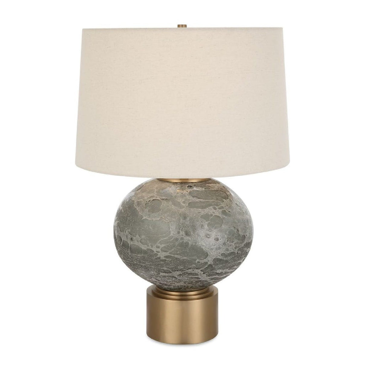 Smoky Gray Glass Table Lamp by Uttermost Lunia
