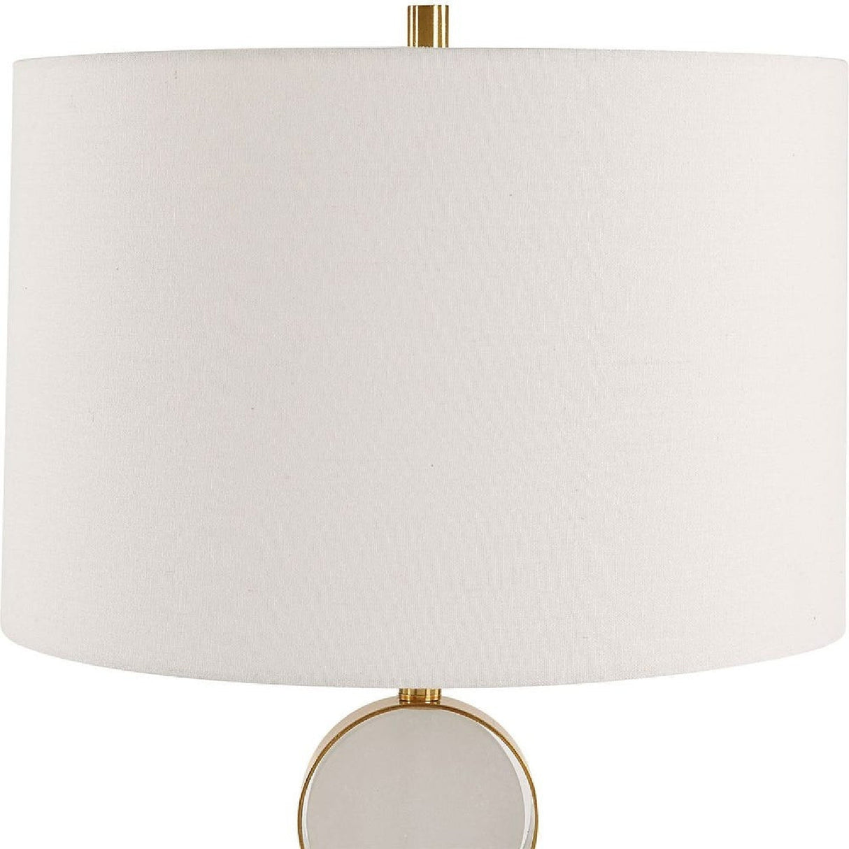 Round Alabaster Table Lamp by Uttermost Three Rings, alternate view 3