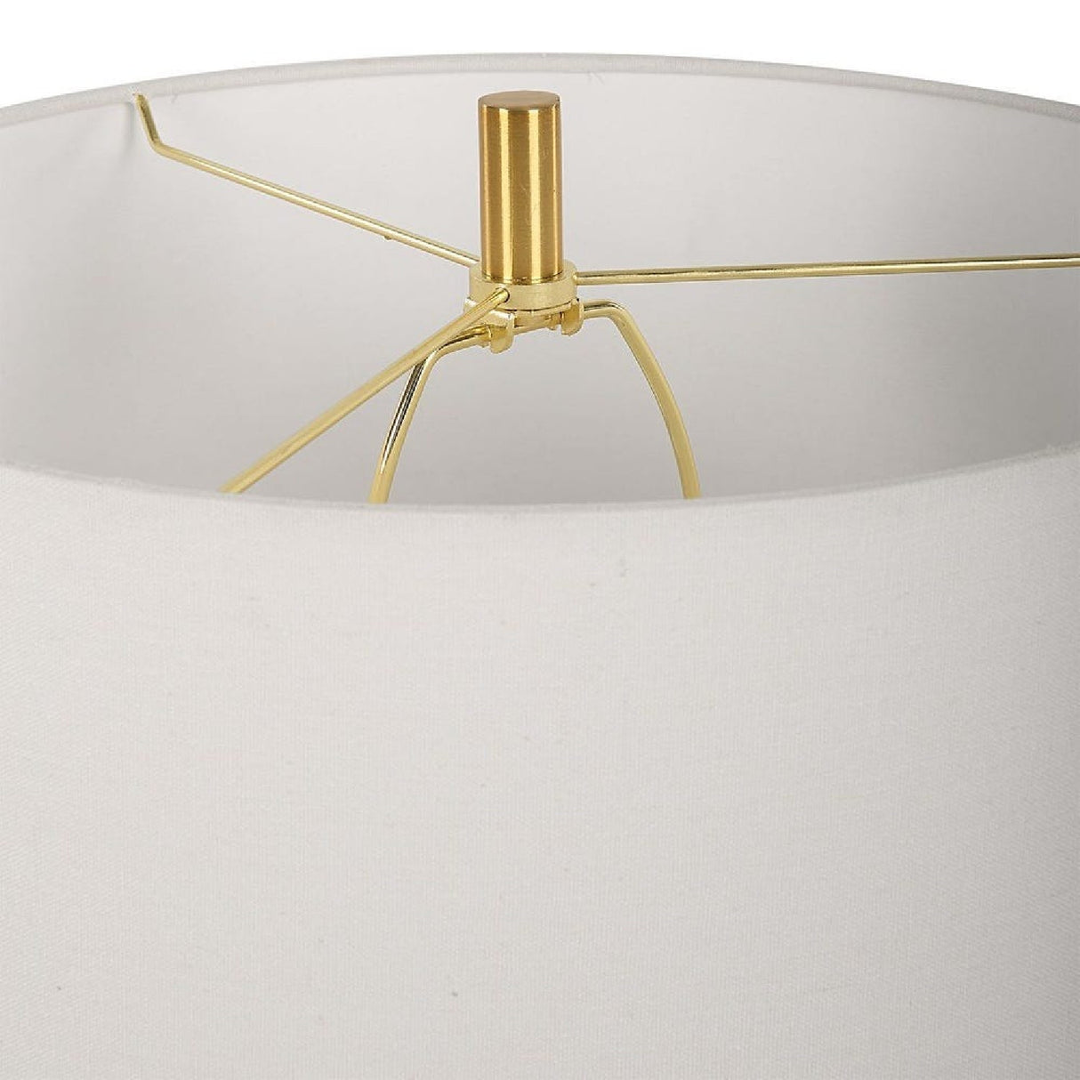 Round Alabaster Table Lamp by Uttermost Three Rings, alternate view 4