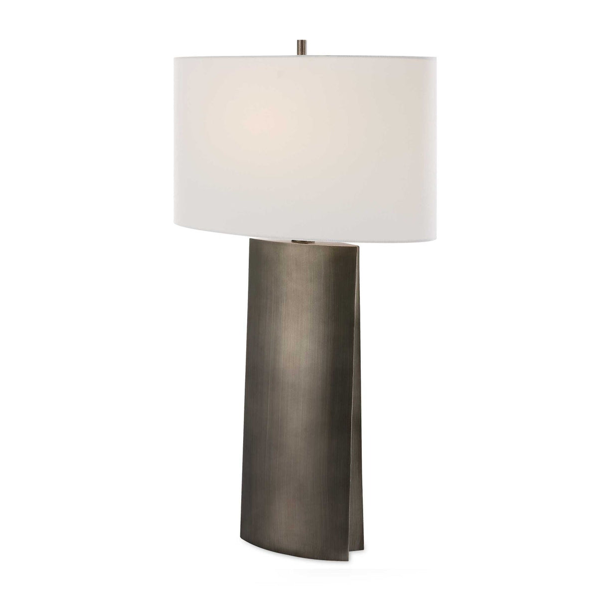 Modern European furniture - Gray Steel Table Lamp - www.oroa.com