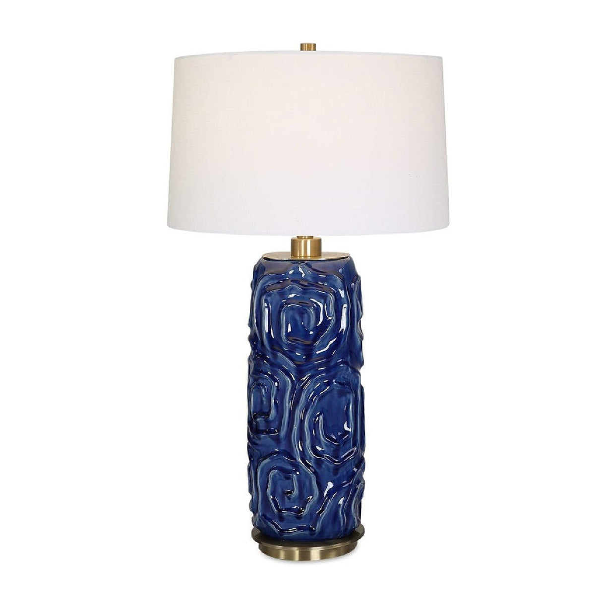 Geometric Patterned Ceramic Table Lamp by Uttermost Zade