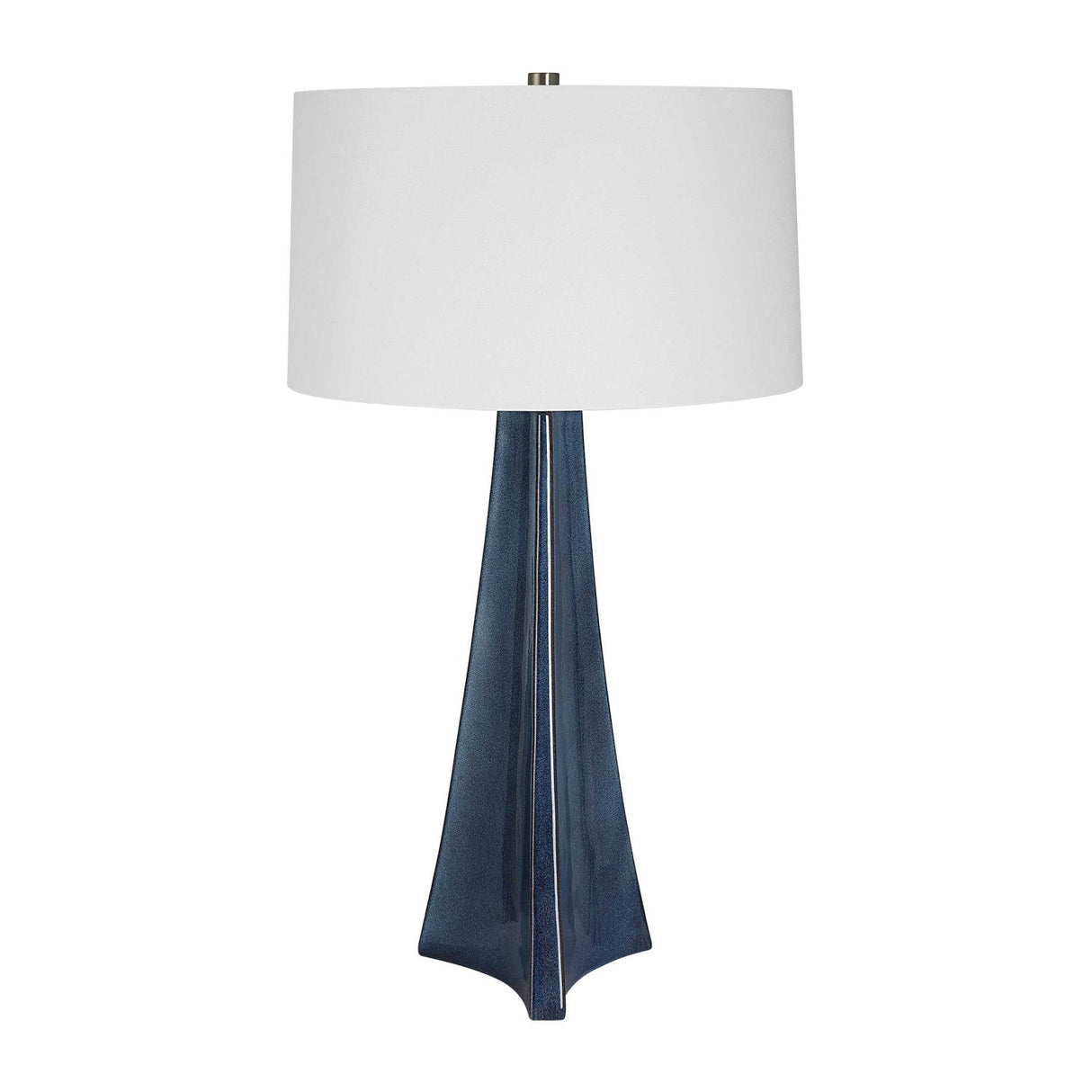 Tapered Blue Ceramic Table Lamp by Uttermost Teramo, alternate view 3